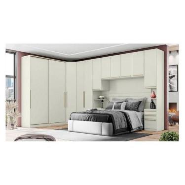 Imagem de Quarto Modulado Casal Ambiente Composição 6.2 New Predileto 6 Peças Ar
