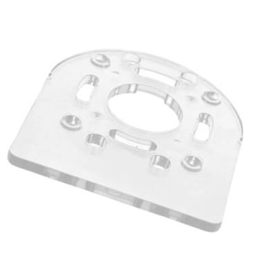 Imagem de Auaurly 1 grampo de base transparente em forma de D substitui A27941, compatível com roteadores compactos DCW600B, DWP611PK, DWP611, 450PK, substituição de placa de base de roteador durável