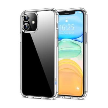Imagem de Capa Capinha Clear Case Space X Rígida Anti Amarelamento Resistente Para iPhone (iPhone 11)