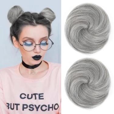 Imagem de Peças de cabelo REECHO Space Bun Mini Claw Clip Coque de cabelo falso