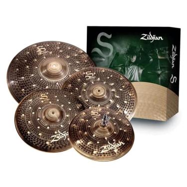 Imagem de Kit De Pratos Zildjian S Dark Sd4680 14Hh 16C 18C 20R