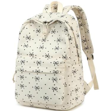 Imagem de Mochila escolar BTOOP Corduroy para adolescentes, laptop de 17 polegad