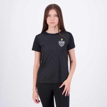 Imagem de Camisa Atlético Mineiro Principia Feminina Preta - Braziline, M