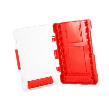Imagem de ShengQuanHao Caixa de Armazenamento de Brocas, Transportadora, Multiuso, à Prova D'água, com Divisórias Removíveis, Caixa de Conjunto de Brocas de Chave de Fen, Red L, Tamanho real