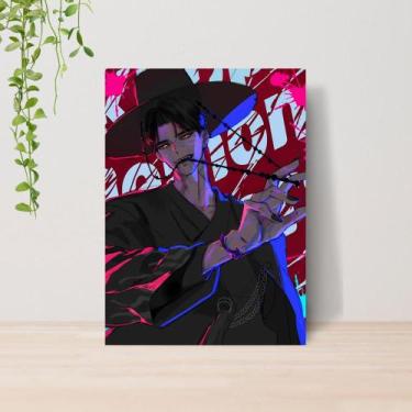 Imagem de Quadro Guerreiras do Kpop Saja Boys A4  Placa MDF 002 - Lomi Art