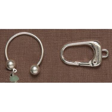 Imagem de Chaveiro de metal Blue Moon Reflections, prata, pacote com 4