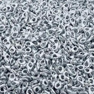 Imagem de Fecho Lagosta para Bijuterias 12mm - Prata - 100 peças - Lns