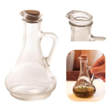 Imagem de Galheteiro Garrafa de Azeite e Vinagreiro Rustico em Vidro 250ml Lyor 