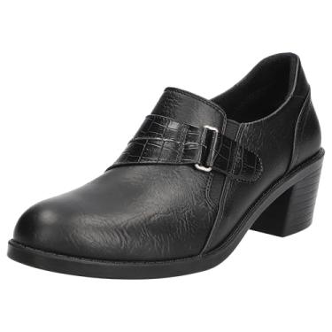 Imagem de Easy Street Lavelle feminino, Preto, croco, 6.5 Wide