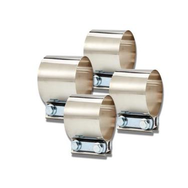 Imagem de Braçadeira de silenciador de escape, junta de topo, braçadeiras de aço