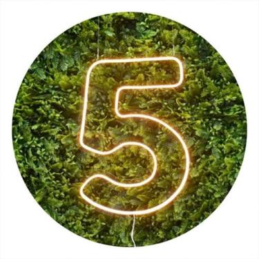 Imagem de Painel Led Neon Números 0 a 9 Acrílico Cristal 50cm Altura - Laser Leg