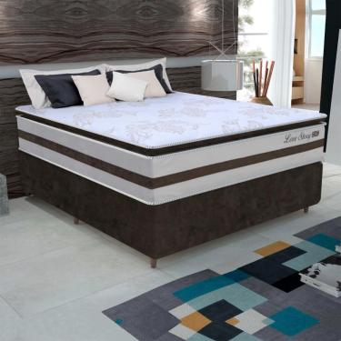 Imagem de Cama Box Casal 1,38M Colchão Molas Ensacadas 138X188X68Cm