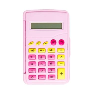 Imagem de CALCULADORA 8 DÍGITOS FLIP ESTAMPA PINK VIBES- LETRON