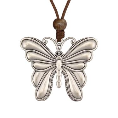 Imagem de JAOYU Colar Boho feminino com pingente grande, gargantilha longa, de couro, dourado, vintage, joias modernas, Couro sintético, Sem Pedra Preciosa