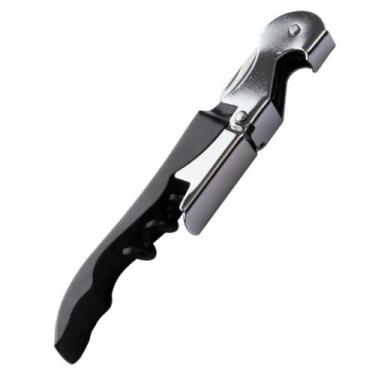 Imagem de Abridor de Vinho Profissional em Aço Inox Dois Estágios com Serrinha, 