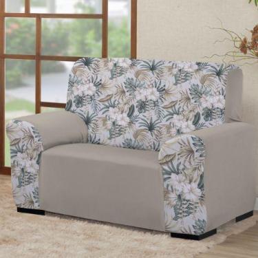 Imagem de Capa para de sofá 2 lugares Coladinha Mista 1PEÇA AVULSA Decoração par