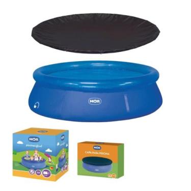 Imagem de Piscina Redonda 3400 Litros Inflável Splash Fun com Capa Mor