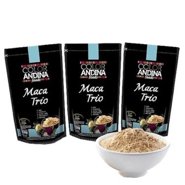 Imagem de Maca Peruana Trio em Pó 100% Pura Color Andina - 3 Pacotes de 100g
