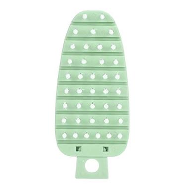 Imagem de Escova de vegetais em forma de cenoura, escova de limpeza de batata flexível, ferramenta de limpeza de frutas com orifício para vegetais, cozinha, utensílios de mesa, pias, chuveiros (verde)