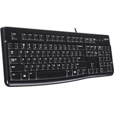 Imagem de Logitech Teclado K120 com capa protetora de silicone para EDU