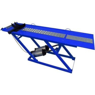 Imagem de Rampa Pneumática para Motos 350Kg Azul com 2 Pistões - FORTG