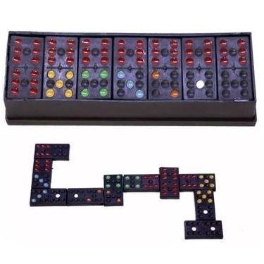 Imagem de Estojo de Jogo Dominó Colorido com 28 Peças - Bt21