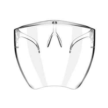 Imagem de Hlily Viseira Solar Proteção Uv Capa Escudo Colorido Feminino Masculino Óculos De Sol Rosto Inteiro Espelhado Óculos De Sombras Futuristas