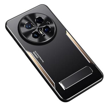 Imagem de FWYANZH Capa para Honor Magic 8 Pro/8, proteção de câmera de metal, suporte dobrável, capa rígida ultrafina, dourado, 8