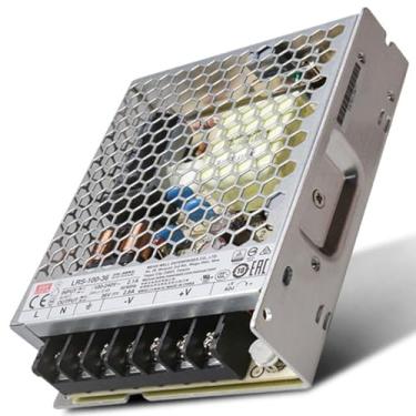 Imagem de Mean Well MW 100W Fonte De AlimentaçãO Com SaíDa úNica 110v Para Conversor 12v 36V 2.8A, (LRS-100-36 36V/2.8A/100W/Enclosed Supply)