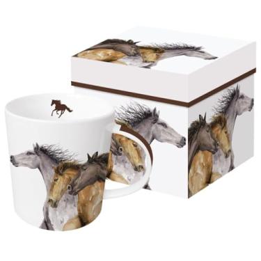 Imagem de Caneca de cavalo com caixa de presente, conjunto de presente de animais de estimação, batidas de casco de cavalo