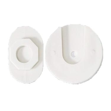 Imagem de CHEOTIME Suporte autoadesivo para régua elétrica, protetor de parede, fixador, sistema de gerenciamento para controle remoto, roteador, computador, casa e escritório