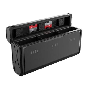 Imagem de Carregador de Baterias 3 Slots para GoPro Hero 9 10 11 12 - Caixa de Carregamento Rápido Portátil com Display LED e USB-C