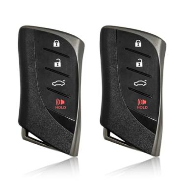Imagem de 2 Keylessbest de substituição para Lexus ES250 ES300h ES350h ES350h LS500 LS500h GNE 0440 chaveiro de placa HYQ14FBZ 315MHz 4 botões