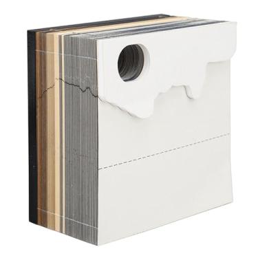 Imagem de 3D Castle Art Memo Pad 2024 Calendário Bloco de Notas Luz Decoração de Mesa para Presente de Natal