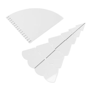 Imagem de Fydun Conjunto de Acolchoamento de árvore, Régua de Modelo de Costura Acrílica, Ferramenta de Padrão de árvore, Tigela de Acolchoamento Transparente, Suprimentos de Artesanato (M)