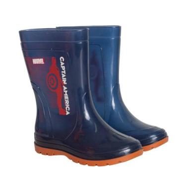 Imagem de Bota Infantil Galocha Grendene 22530, Marrom, Azul, 29