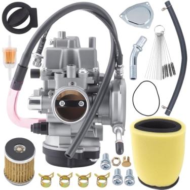 Imagem de Carburador YFM-400 adequado para Yamaha Big Bear 2000-2006 YFM400 Kodiak 400 Wolverine 450 2007-2010 Grizzly 350 450 ATV 2007-2014 Substituto para 5GH 5FU 14101-00--00 5TE 5FU E4101-00-00 com filtro