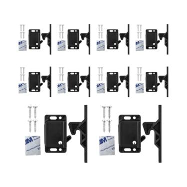 Imagem de Sandfren Travas e travas de gaveta para trailer, 10 peças, força de tração de 3,2 kg, trinco de porta de armário RV com parafusos de montagem, trava de substituição de pegador de porta de motorhome