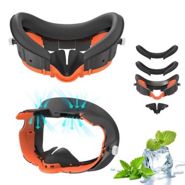 Imagem de Face Cover Pad and Facial Interface Compatible with Meta Oculus Quest 3 Accessories, Replaceable Upgraded Sweat-Proof PU Leather Pad, Air-Circulation Design Face Cover Accessorie for Quest 3