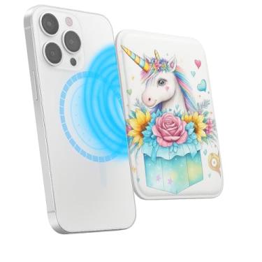 Imagem de Suporte magnético para iPhone, carteira fina de couro PU, capa para cartão, capa traseira para cartão, acessório de telefone fofo