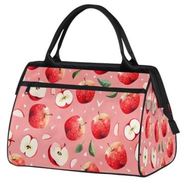 Imagem de Sacola pequena para o fim de semana para mulheres, homens, abelha, fofa, amarela, dobrável, bolsa esportiva de viagem, Cor: 56 cm, 15.2*8.3*11.6 inch, Moderno