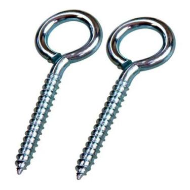 Imagem de Parafuso Gancho Pitão Para Bucha 8mm Pacote 50 Peças - Generico