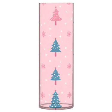 Imagem de CEBUGI Vaso de flor de árvore de Natal 10 cm x 30 cm Vaso cilíndrico para flores, vaso transparente inquebrável para decoração de casa de festa de casamento