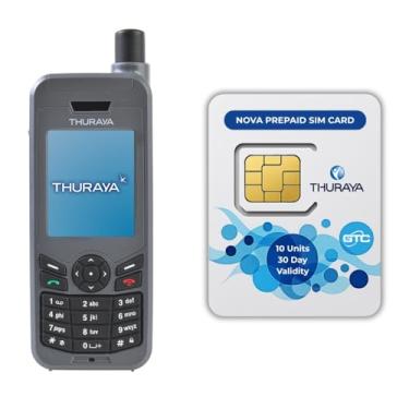 Imagem de OSAT Telefone Via Satélite Thuraya Xt-Lite + 10 Chips Pré-Pagos Nova, Validade De 30 Dias, Cobertura Voz E Sms Para Comunicação Remota Emergência