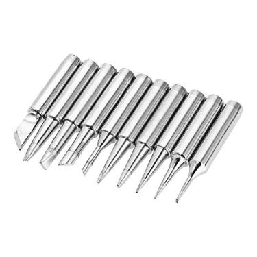 Imagem de 10PCS Pontas de Ferro Solda com Chumbo para Substituição 900M-T Hakko 936 907 Estação Refeito Kit Ferramentas Ponta Chave Fenda