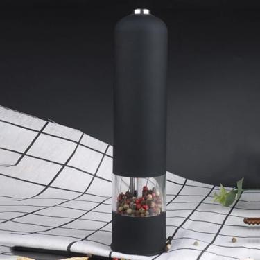 Imagem de Kit 2 Moedor de Pimenta e Sal Elétrico à Pilha com Luz LED - Regulagem de Moagem 6 Níveis