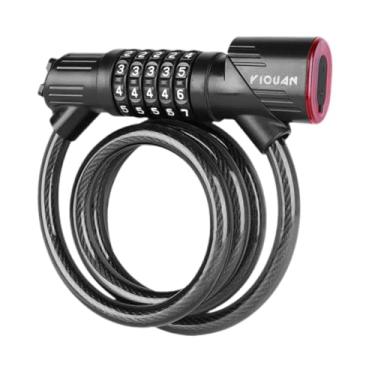 Imagem de simhoa Cadeado de Combinação para Bicicleta, Cabo de, para Bicicletas de Montanha, Portão E Uso Externo.