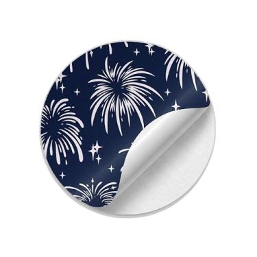 Imagem de Ladrilho Decorativo de Cerâmica Estampa Fogos de Artifício Vintage