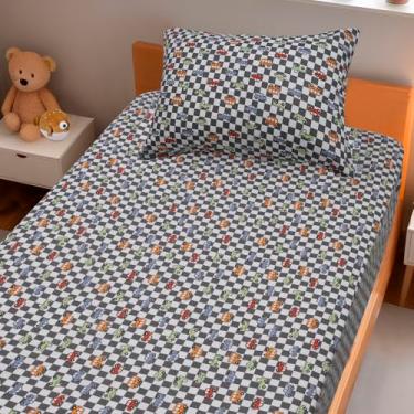 Imagem de Jogo de Lençol 2 Peças Portallar Doce Vida Kids Multi Carros Solteiro