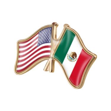 Imagem de QTAOEIONG Bandeiras dos Estados Unidos, EUA, América, EUA e muitos outros países, broche de liga de amizade com cruz, 1.3x0.9inch/32x23mm, Metal, Sem Pedra Preciosa
